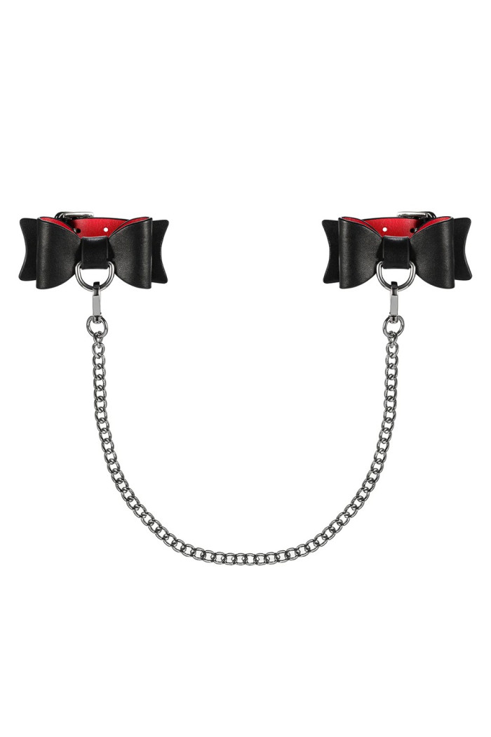 Наручники шкіряні з ланцюжком Obsessive A745
