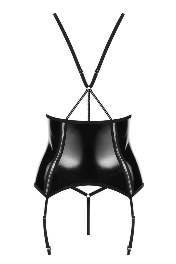 Латексний корсет з трусиками Obsessive Stormea Corset