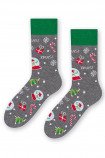 Шкарпетки чоловічі з новорічним принтом STEVEN 136 Gift 048