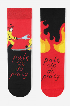 Шкарпетки чоловічі з малюнком MARILYN FIREMAN