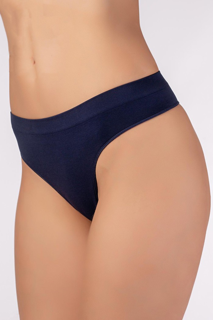 Трусики-стринг бесшовные Giulia STRING INVISIBLE Deep Navy