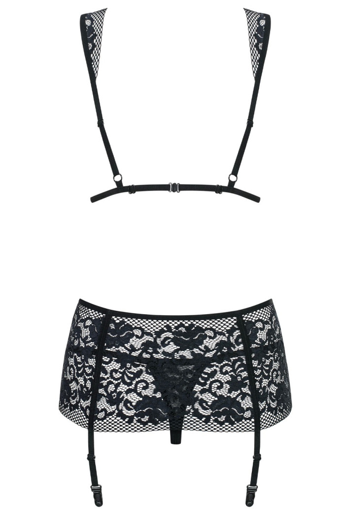 Комплект с широким поясом Obsessive Figurea Set