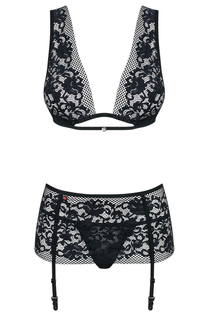 Комплект с широким поясом Obsessive Figurea Set