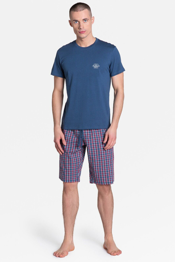 Мужской комплект-пижама с шортами Henderson 38364 ZEROTH
