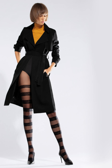 Колготки з широкою смужкою KNITTEX Horizontal 30 Den