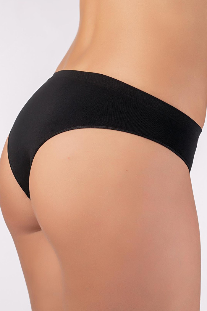 Трусики-бразилиана бесшовные Giulia Brasilian briefs Black