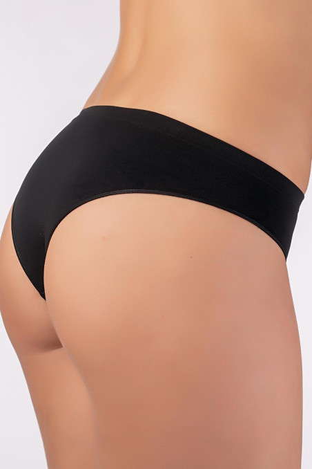 Трусики-бразіліана безшовні Giulia Brasilian briefs Black