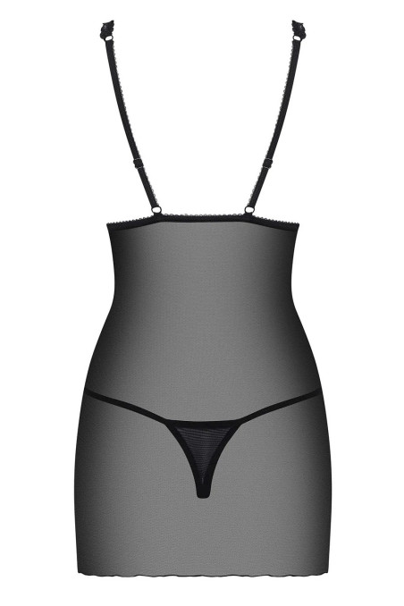 Сорочка обтягуюча з трусиками Obsessive Lucita Chemise