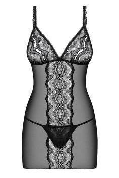 Сорочка обтягуюча з трусиками Obsessive Lucita Chemise 2