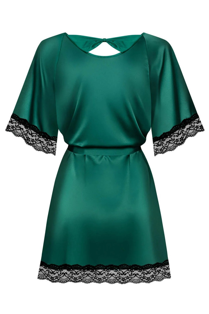 Халатик-пеньюар атласный Obsessive Sensuelia