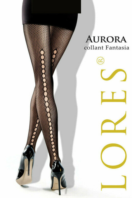 Колготки в сітку зі стрілкою ззаду LORES Aurora
