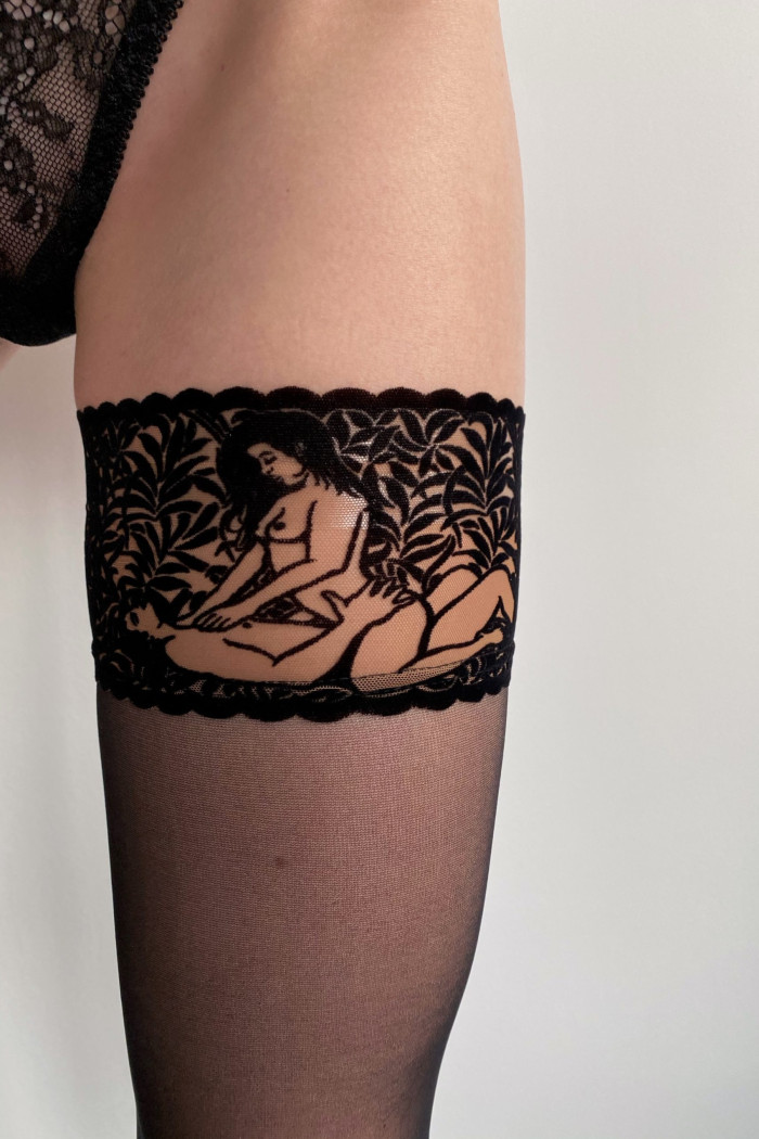 Панчохи з малюнком "Камасутра" Gatta Ars Amandi 03