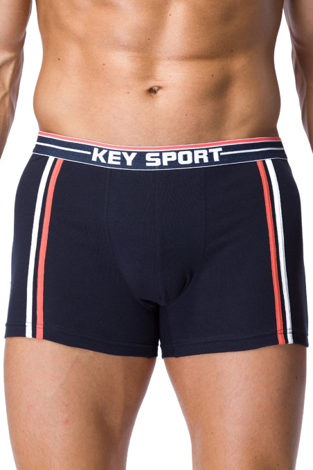 Бавовняні труси-боксери KEY MXH 216 A21 Темно-сині