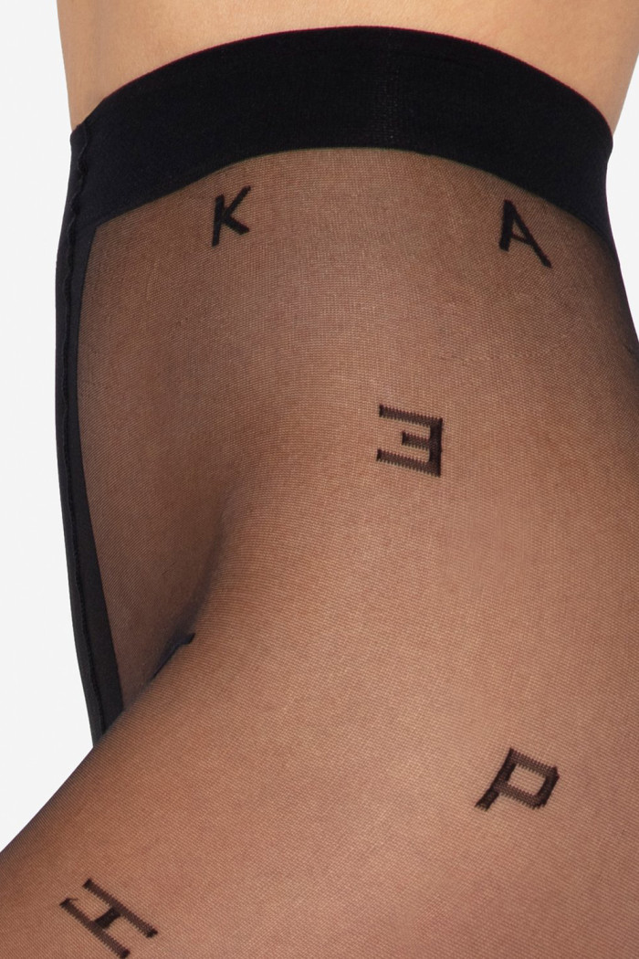 Колготки з візерунком "Букви" GATTA Letters 01 20den