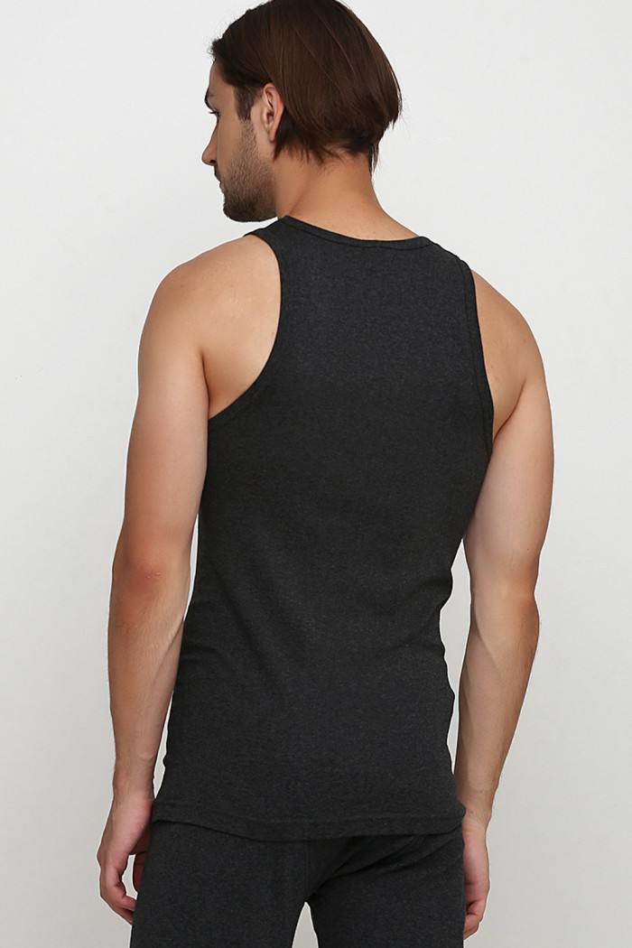 Майка чоловіча бавовняна меланж Key MVS 012 CZ