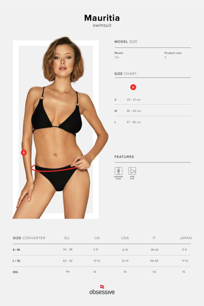 Купальник-бикини раздельный Obsessive Mauritia