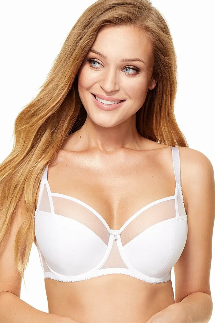 Бюстгальтер полумягкий белый Kinga Sophie BC-676