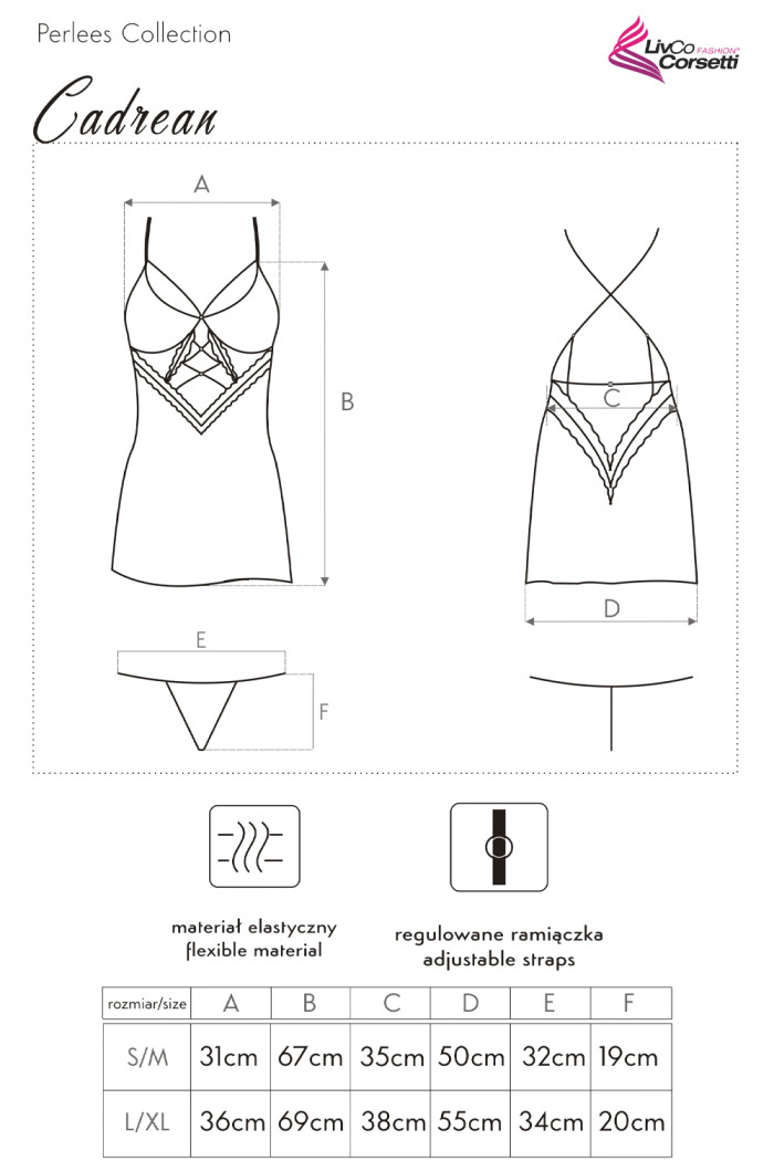 Сорочка велюровая с открытой спиной Livia Corsetti Cadrean