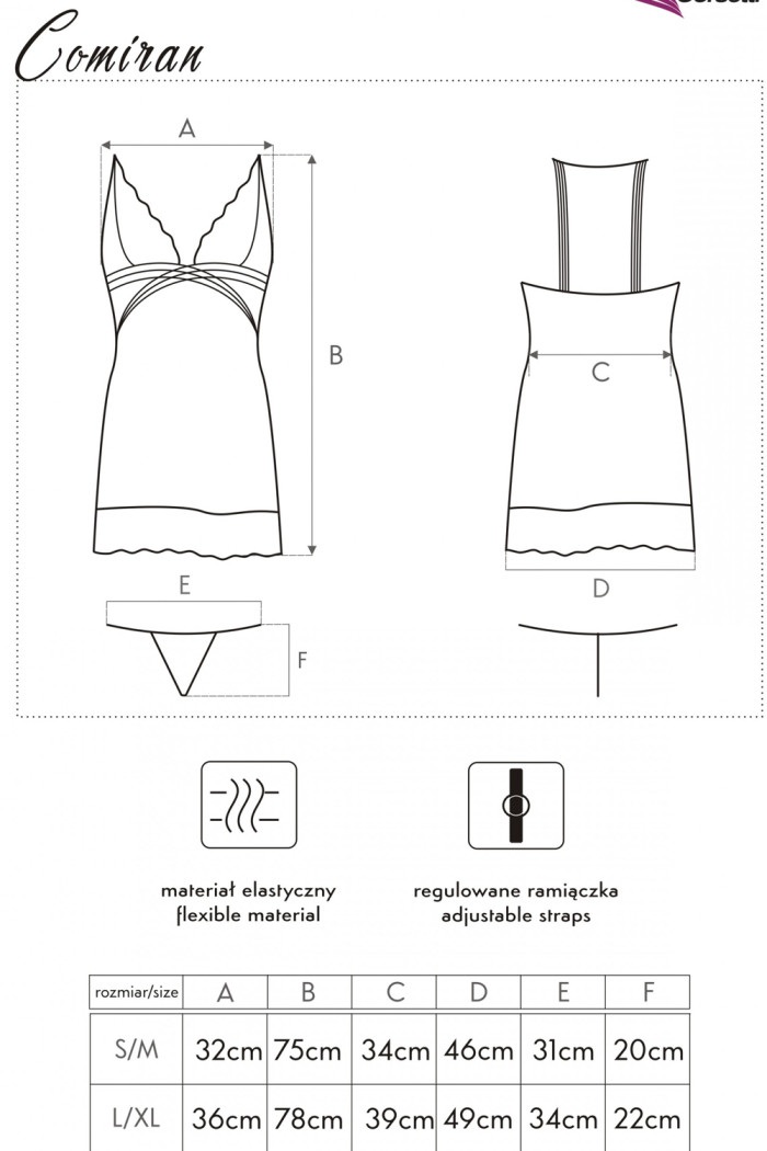 Кружевная сорочка с трусиками Livia Corsetti Comiran