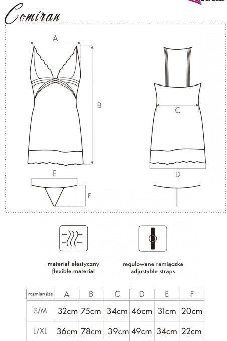 Кружевная сорочка с трусиками Livia Corsetti Comiran