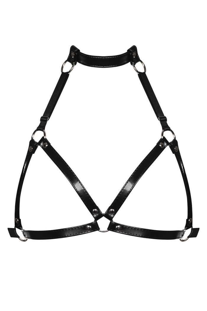 Бюстгальтер-портупея из эко-кожи Obsessive A755