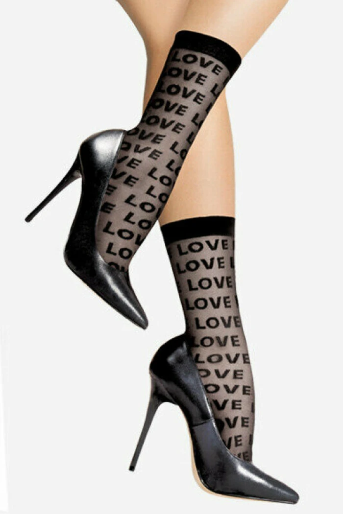 Шкарпетки з написами Love Lores Love Calzino 20d