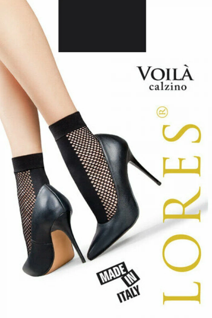 Носочки в сетку с узором Lores Voila Calzino
