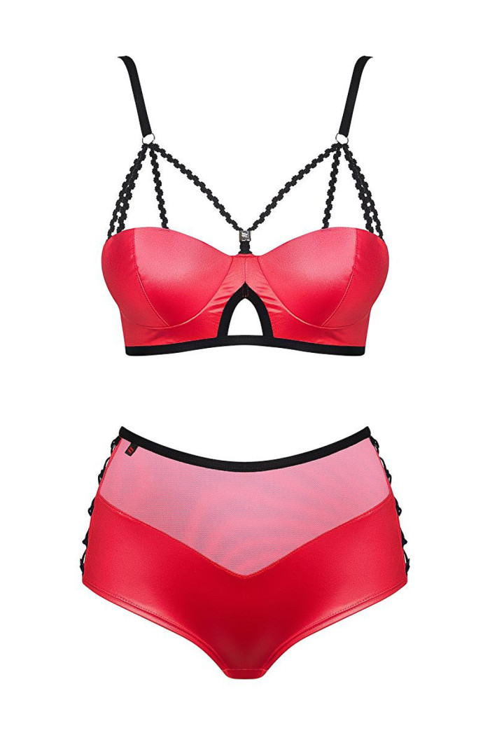 Комплект під шкіру Obsessive Leatheria Red