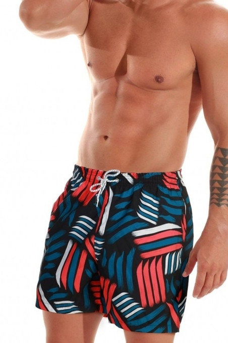 Мужские пляжные шорты с ярким принтом Jolidon B601I NI