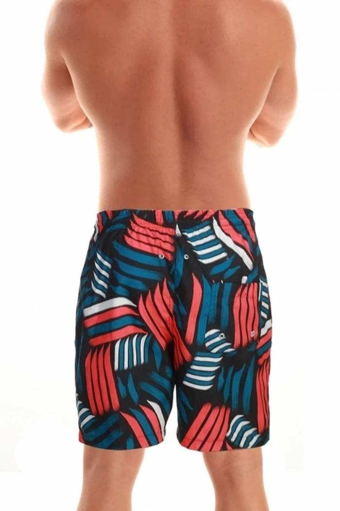 Мужские пляжные шорты с ярким принтом Jolidon B601I NI