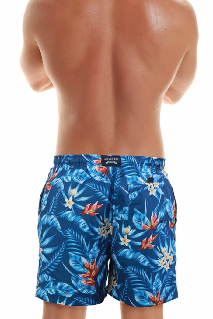 Мужские пляжные шорты с ярким принтом Jolidon B601I BI