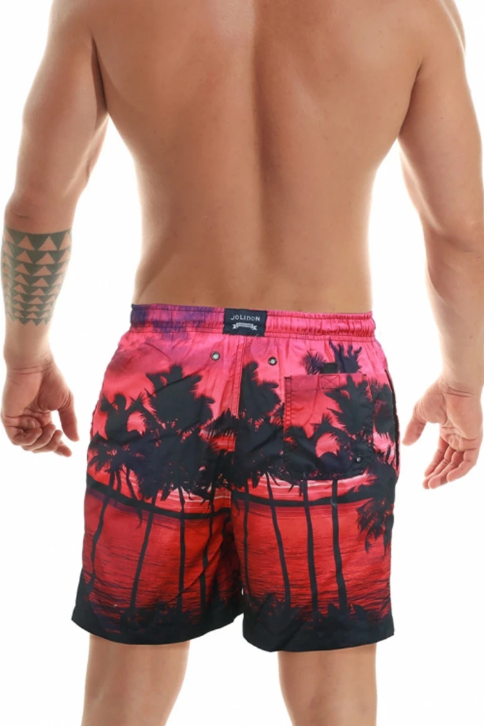 Мужские пляжные шорты с ярким принтом Jolidon B601I RI