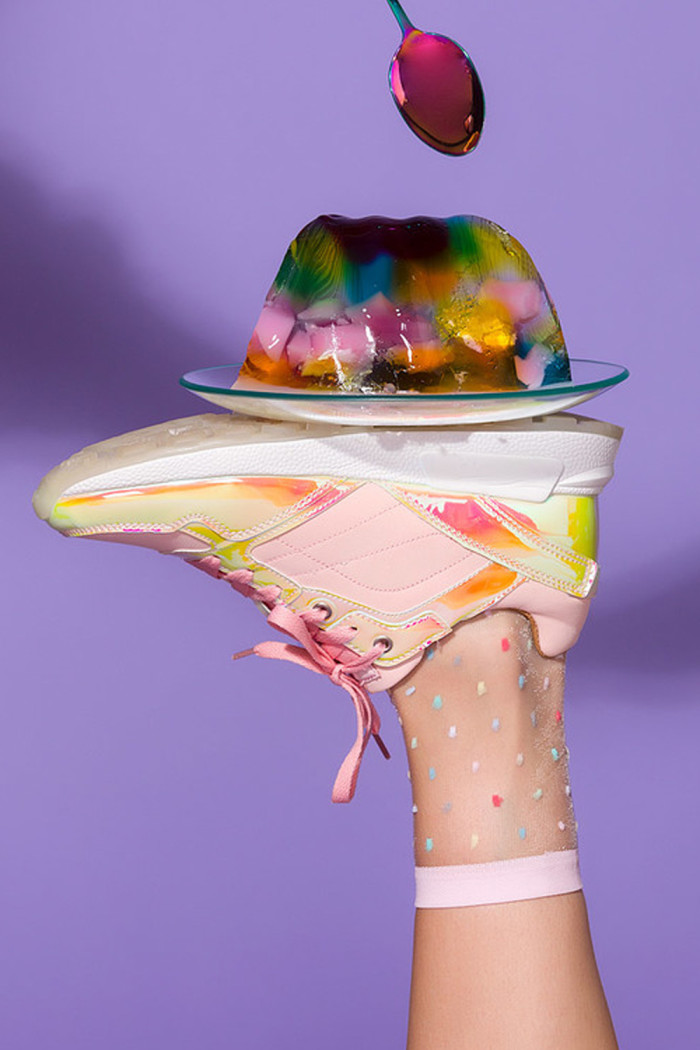 Носочки женские прозрачные в цветной горошек Gabriella Gigi