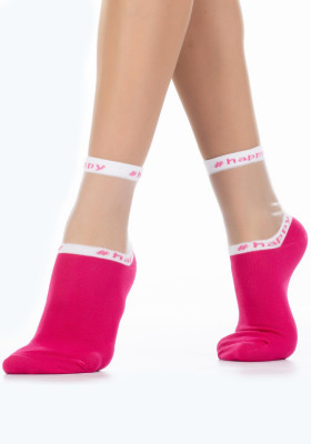 Шкарпетки жіночі з прозорим верхом Giulia WS2 CRISTAL 039