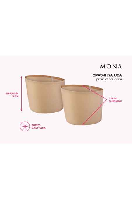 Ленты на бедра защитные гладкие Mona OPASKI NA UDA OTARCIOM 01