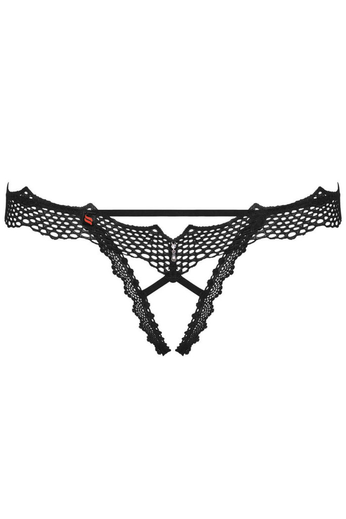 Трусики с вырезом Obsessive Bravelle otwarte