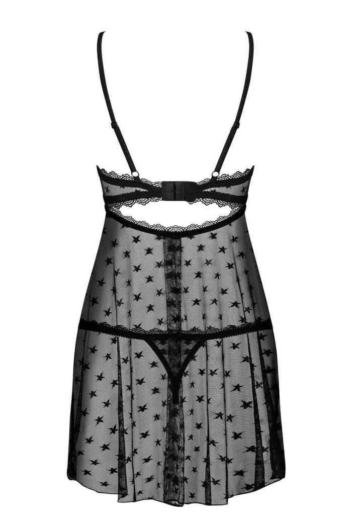 Комбинация прозрачная с трусиками Obsessive Astralya