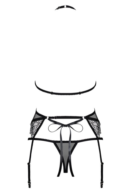 Комплект з поясом для панчіх Obsessive Uniquella set
