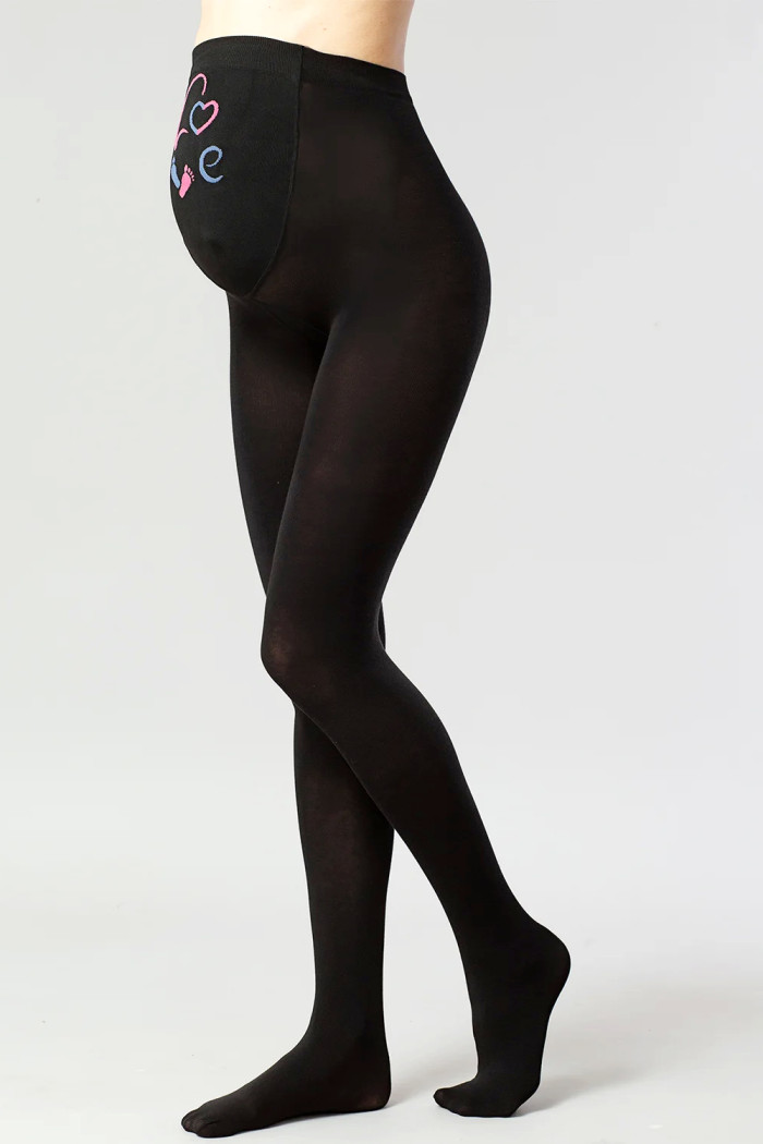 Колготки для вагітних бавовняні з принтом Giulia Mama Cotton Fashion model 3