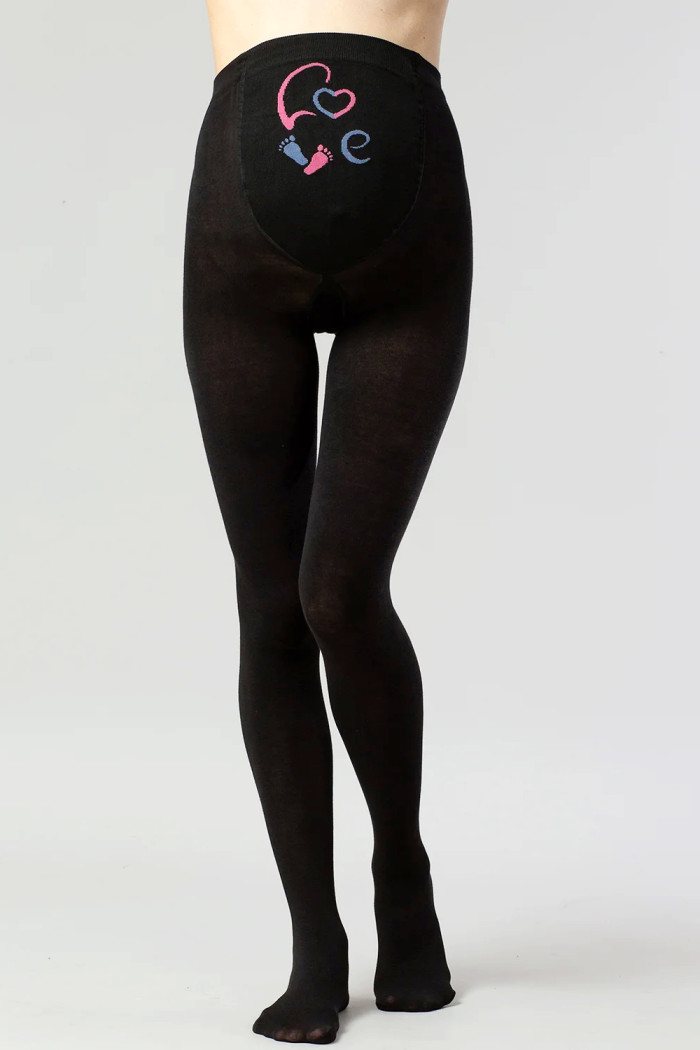 Колготки для вагітних бавовняні з принтом Giulia Mama Cotton Fashion model 3