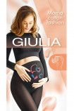 Колготки для вагітних бавовняні з принтом Giulia Mama Cotton Fashion model 3