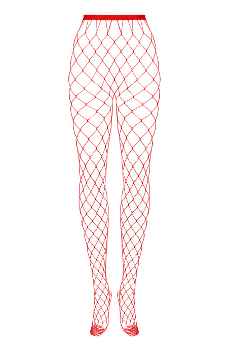 Колготки в крупну сітку Obsessive S812 Red