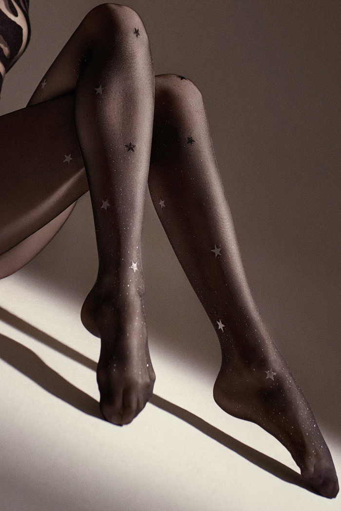 Колготки з люрексом і зірками Marilyn EMMY W13 20d
