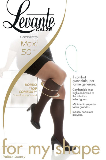 Гольфы женские большого размера LEVANTE Maxi 50 gambaletto