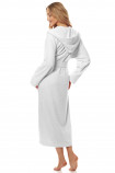 Жіночий довгий махровий халат з капюшоном L&L 2102