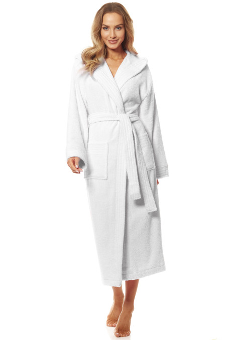 Женский длинный махровый хлопковый халат L&L 2102