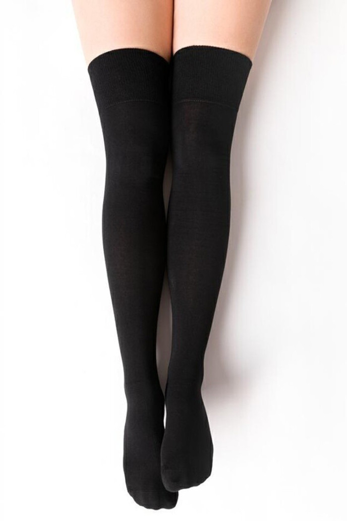 Высокие гольфы-Заколенки хлопковые Steven 076