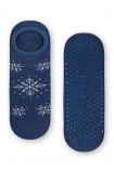 Махрові шкарпетки-сліди ABS Steven 132 Snowflake Blue