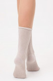 Шкарпетки бавовняні високі в рубчик з люрексом GIULIA WS4 LUREX RIB 001