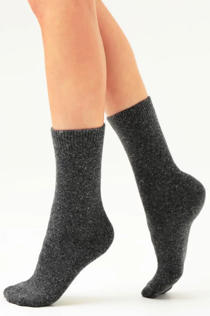 Шкарпетки теплі бавовняні з люрексом Aura.Via NPV5100